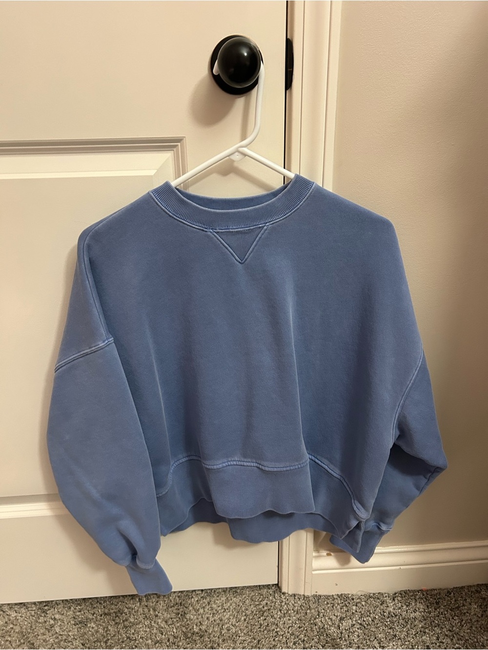 Abercrombie & Fitch Blue Easy Sunday Crewneck Sweatshirt S/M Trendy